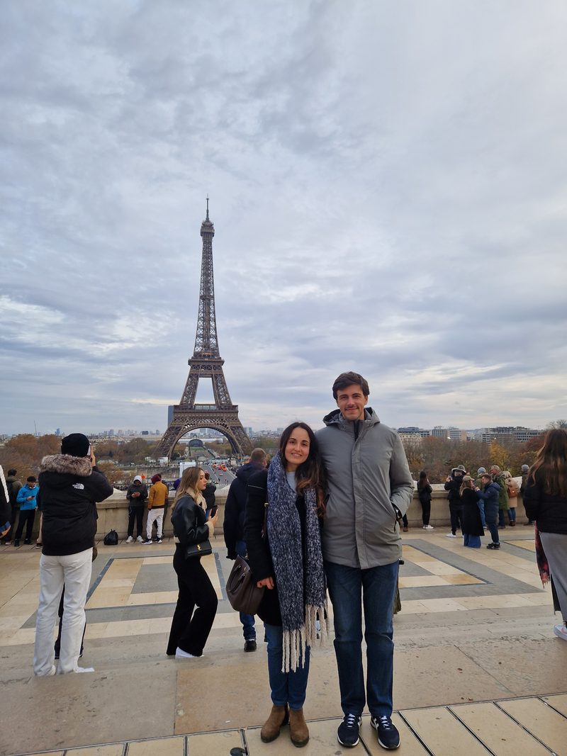 Beatriz e Carlos em Paris, em 2024